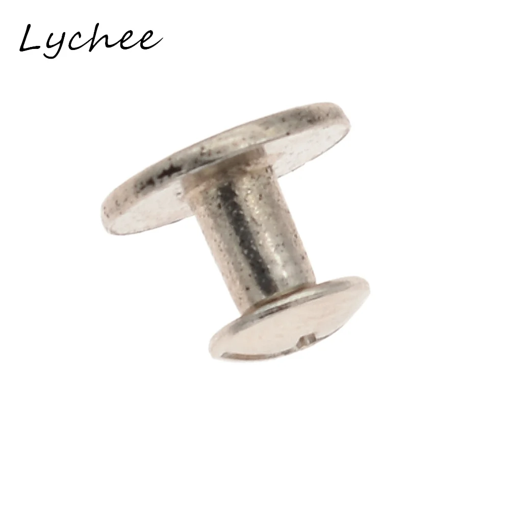 Lychee 50 Sets Vintage Wave Rivets Screws Metal Studs Leather Craft DIY Garment Bag Decor Buttons Accessories | Дом и сад
