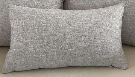 Silvery gray Fyjafon толстый 2 шт чехол для подушки, однотонный чехол для подушки, декоративный чехол для подушки из хлопка и льна, чехлы для подушек 45*45/55*55/30*50/60*60 - Цвет: Silvery gray