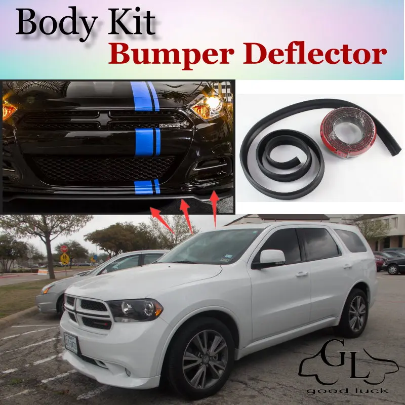 Дефлектор губ бампера для Dodge Durango MK3 2011 ~ 2015 передняя юбка спойлера ДЛЯ TG Friends