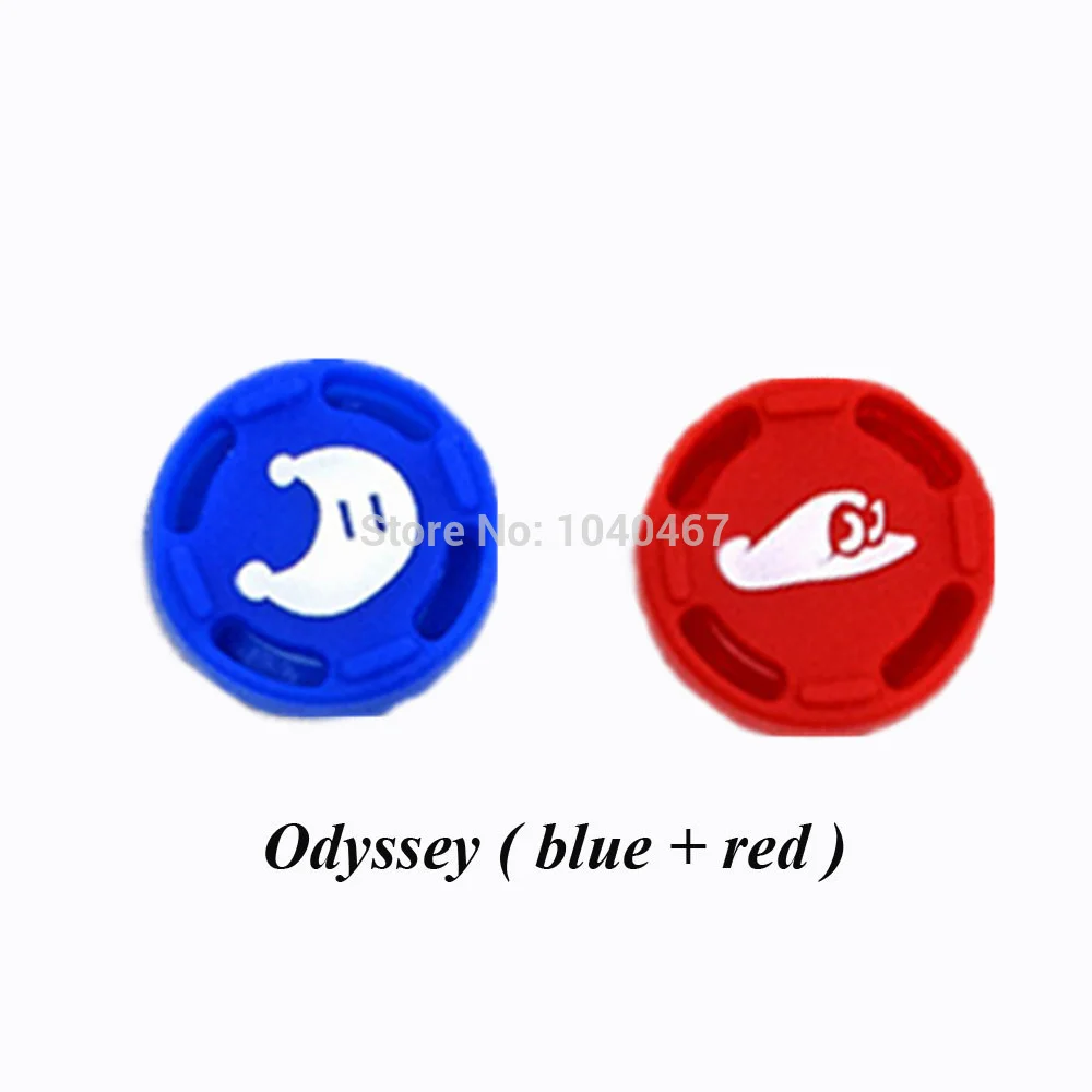 2pcs-odyssey 4 шт Силиконовые аналоговые ручки для большого пальца джойстик Pokeball cap s крышка палочки крышка кожа для пульта переключения для Kind NS JoyCon контроллер - Цвет: 2pcs-odyssey