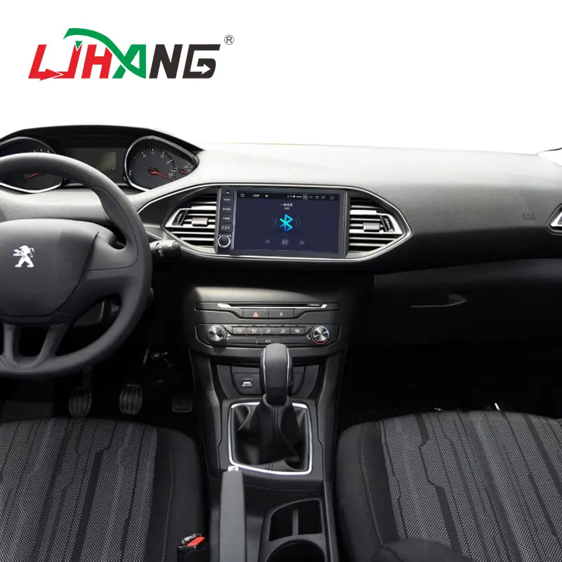 LJHANG 1 Din Android 10 автомобильный dvd плеер для Peugeot 308/308s 2013 2017 мультимедийный радио WIFI