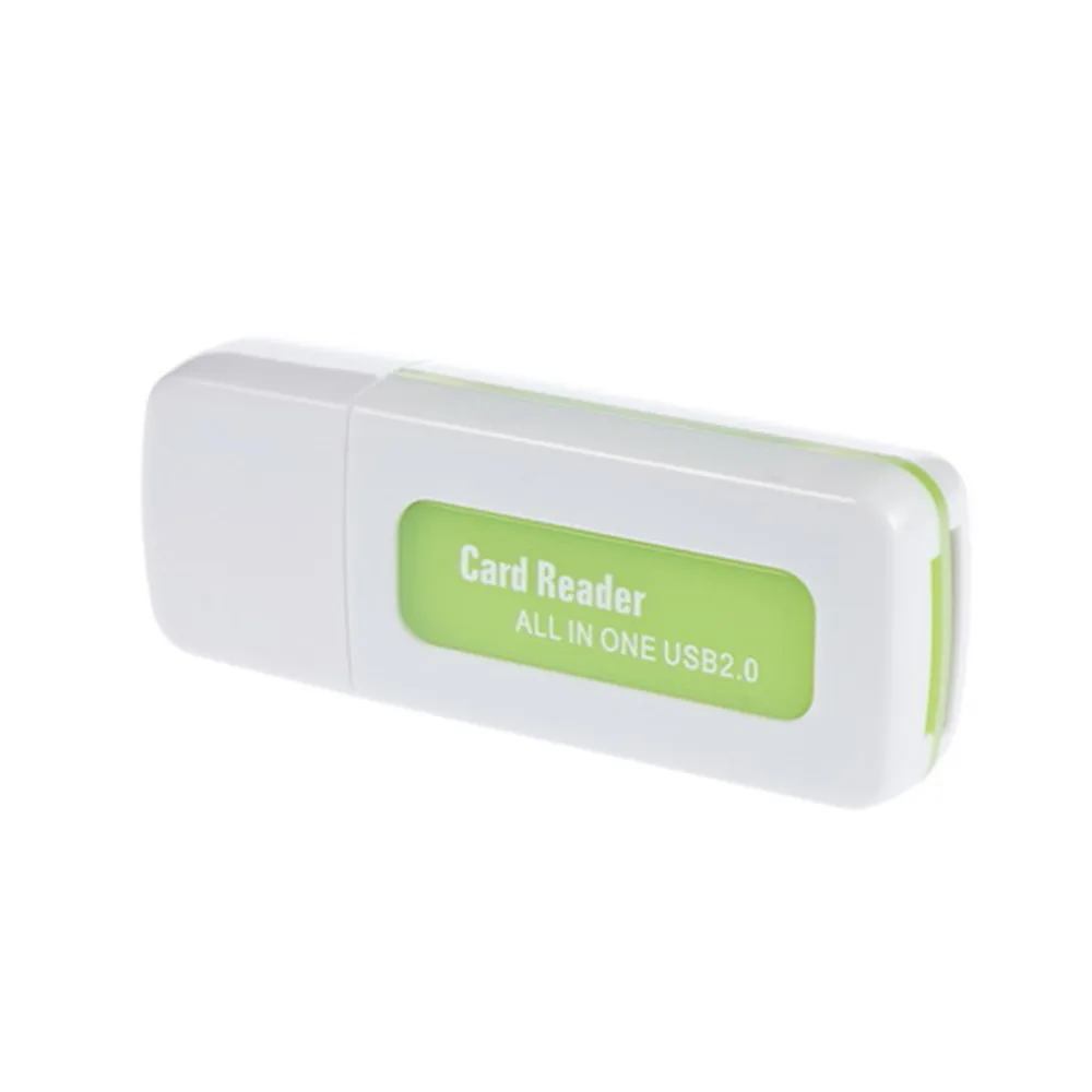 1 шт. USB 2,0 4 в 1 устройство для чтения карт памяти для M2 SD SDHC DV Micro SD TF карта зеленая /Прямая