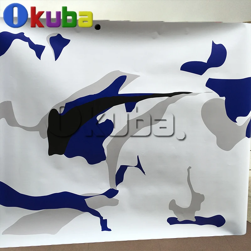 Синяя Джамбо камуфляжная пленка для автомобиля виниловая грузовиков пинг