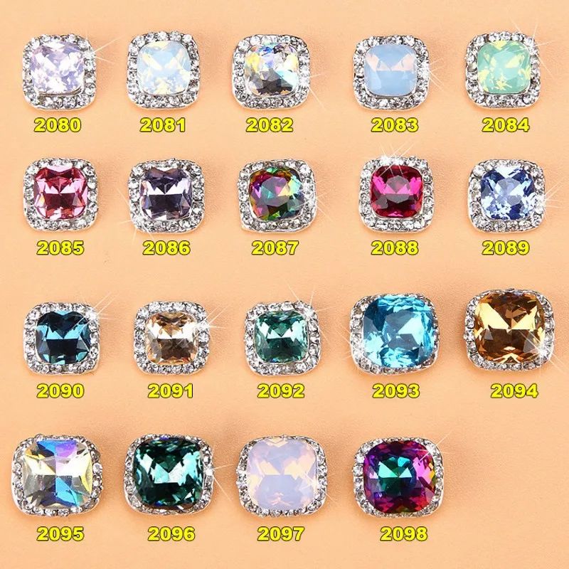 

100pcs Crystal Strass Gems Opal Nail Art Rhinestones Fire Nail Jewelry for 3D Nails Decoration Manicure Accessories 2080-2098#