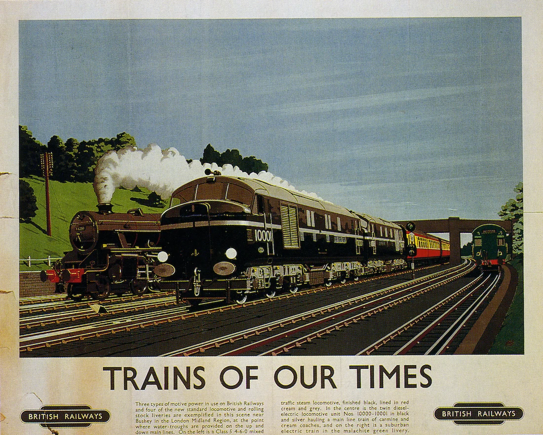 Винтажный постер GWR с британской железной дорогой для путешествий и туризма