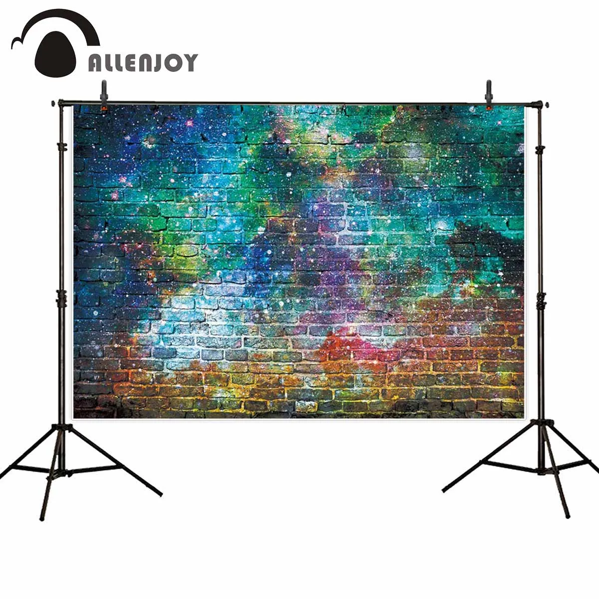 

Allenjoy photography backdrop brick wall Starry sky grunge sparkle aaa prop fabric photography backdrop photocall photobooth