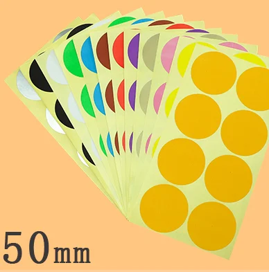 Круглый наклейки &quotточки&quot самоклеющиеся этикетки наклейка для офиса и школы 12