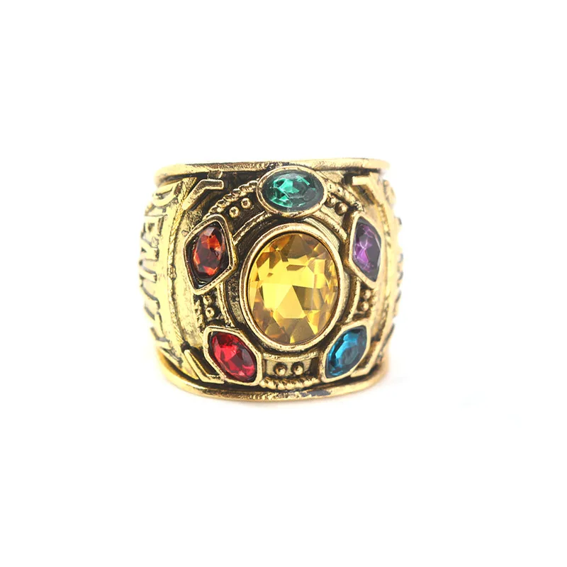 Avengers Infinity War Thanos Gauntlet Power Cosplay Alloy Ring Jewelry | Тематическая одежда и униформа