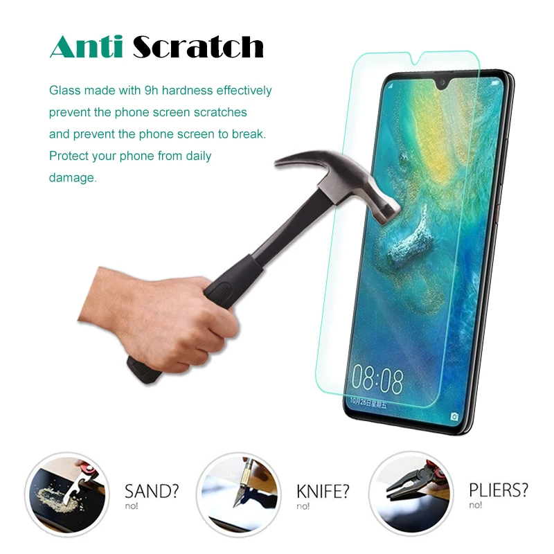 Закаленное стекло премиум-класса 9H для Huawei Mate 20 2 шт. защита экрана прозрачная