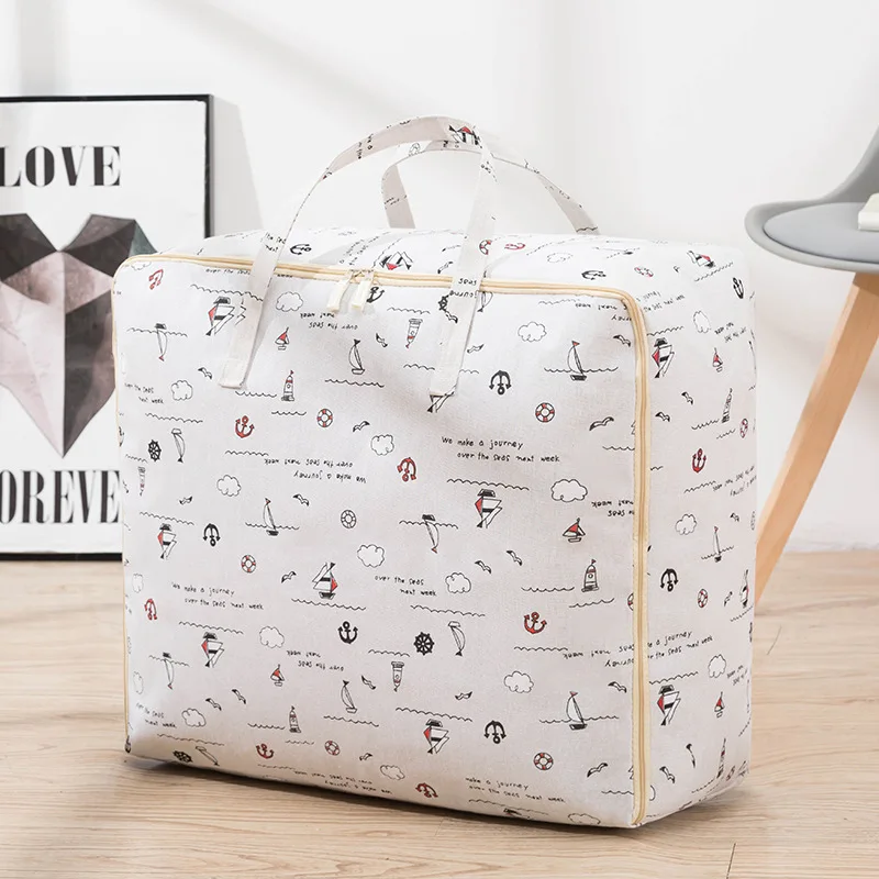 105л сумка для хранения под кровать Складная Большая емкость для одеял одеяла постельные принадлежности Одеяла одежда свитера сумка для хранения - Цвет: Style 8