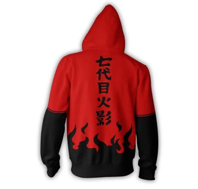 

2018 New Men Women Uzumaki 3D Print anime Cosplay hoodies Nanadaime Hokage Sweatershirt pullover hoodies S-5XL