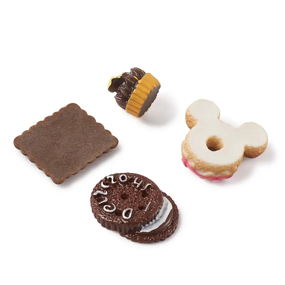 200 шт. Пластиковые кабошоны из смолы разнообразные стильные украшения кабошона