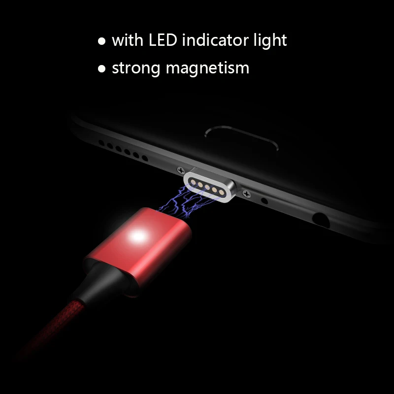 Кабель Micro USB WSKEN Lite1 магнитный кабель для быстрой зарядки Магнитный зарядный iPhone 1