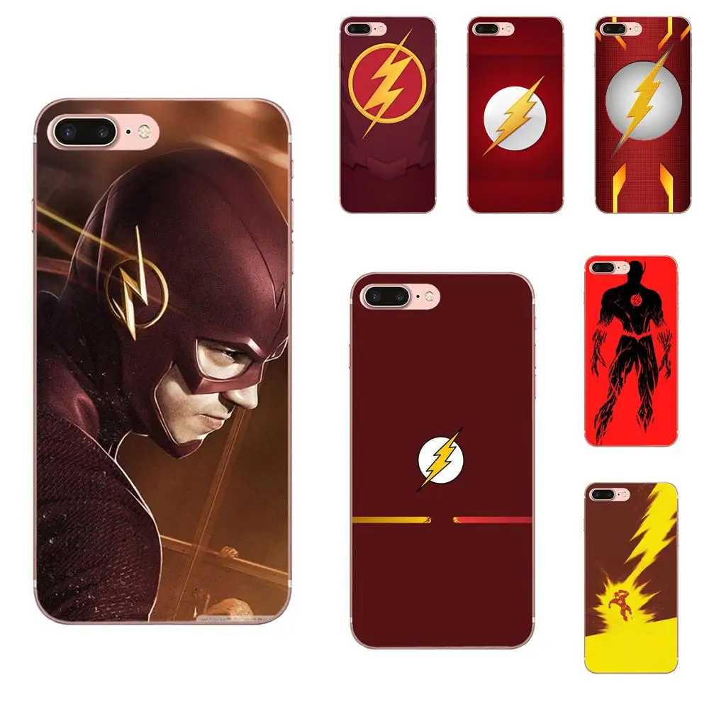 Супер герой флэш DC Comics логотип для Huawei P7 Honor 4C 5A 5C 5X 6 6C 6A 6X 7 7X 8 9 V8 V10 Y3II Y5II Y6II G8 Play