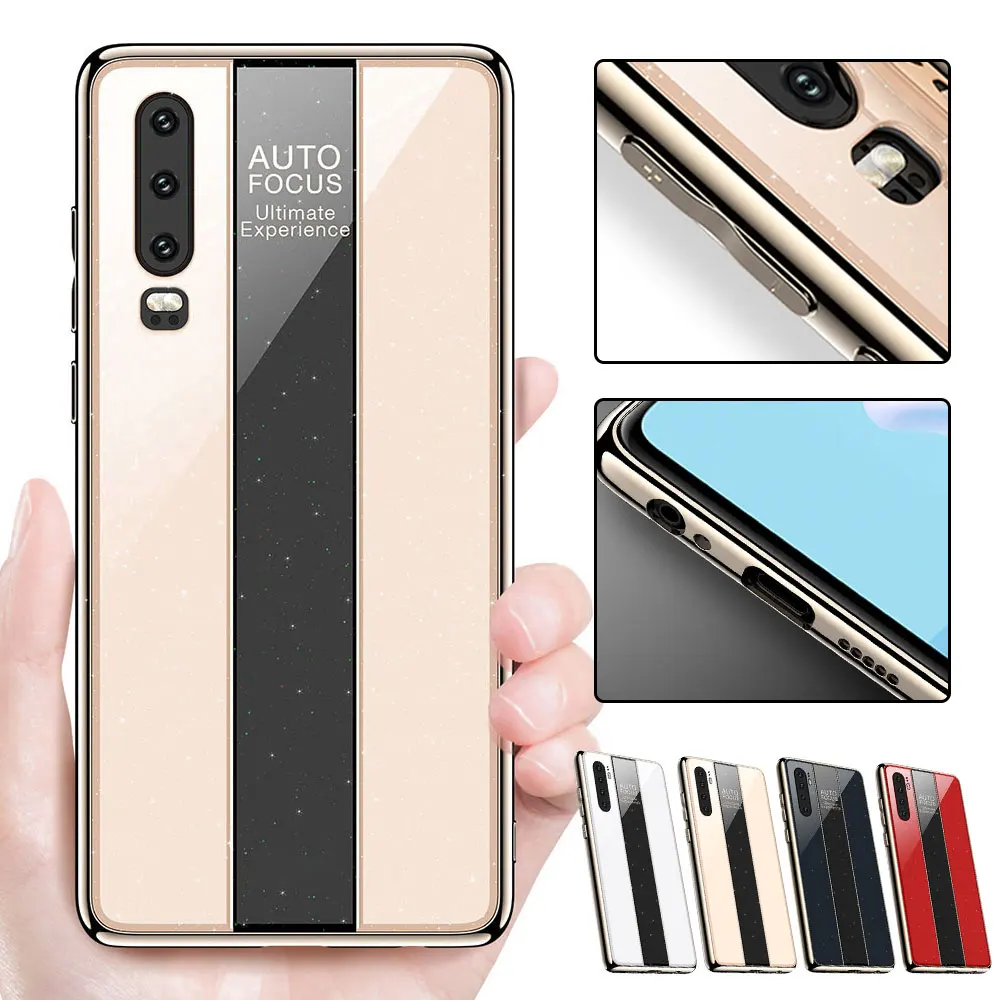 Зеркальный стеклянный чехол для Huawei P30 P20 P10 Pro роскошный защитный Mate 20 Mate10 Nova4 |
