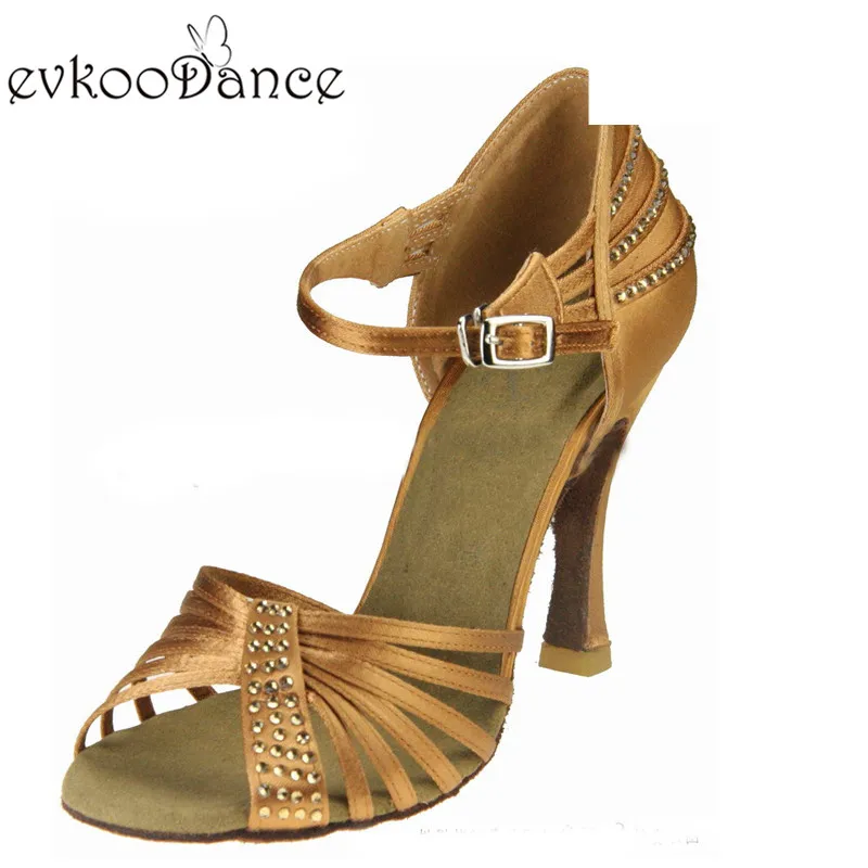 Женские туфли для латиноамериканских танцев черные серебристые и светло