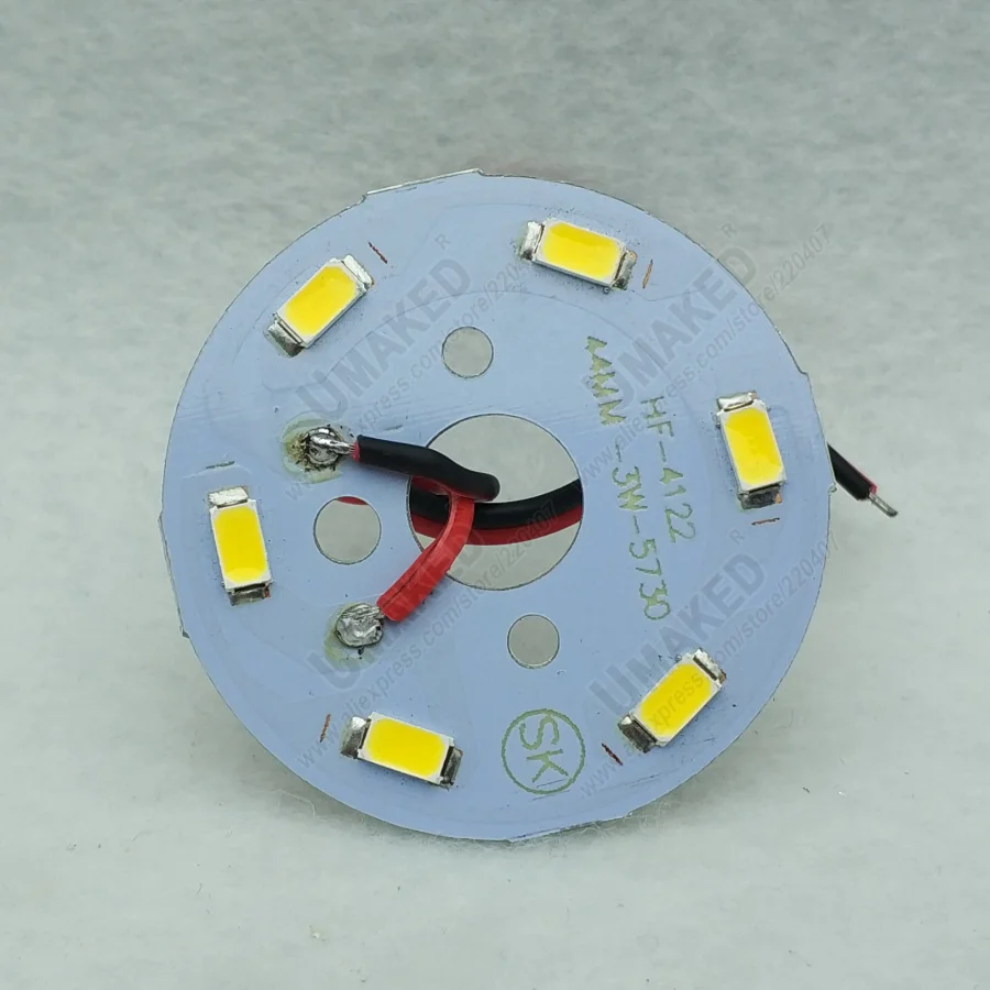 СВЕТОДИОДНЫЙ печатной платы сварной 30 см провод, светодиодный подвесной светильник источник 3 Вт 5 Вт 5730 SMD светильник светодиодный светильник Панель для PCB для потолка светодиодный
