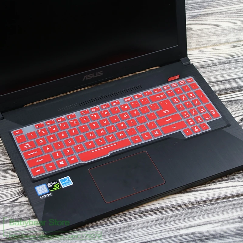 red For ASUS ROG Strix Scar II GL704GW GL704 GL704G GL704GV GL704GM GL703VM GL703GM GL703GE 17.3 inch laptop keyboard cover skin - Цвет: red