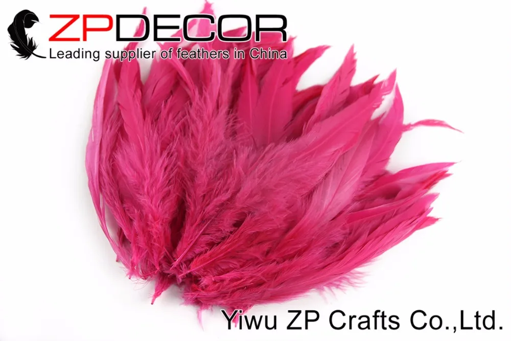 ZPDECOR 200 шт./лот 15-20 см (6-8 дюймов) ручной выбор красивый ярко-розовый окрашенные