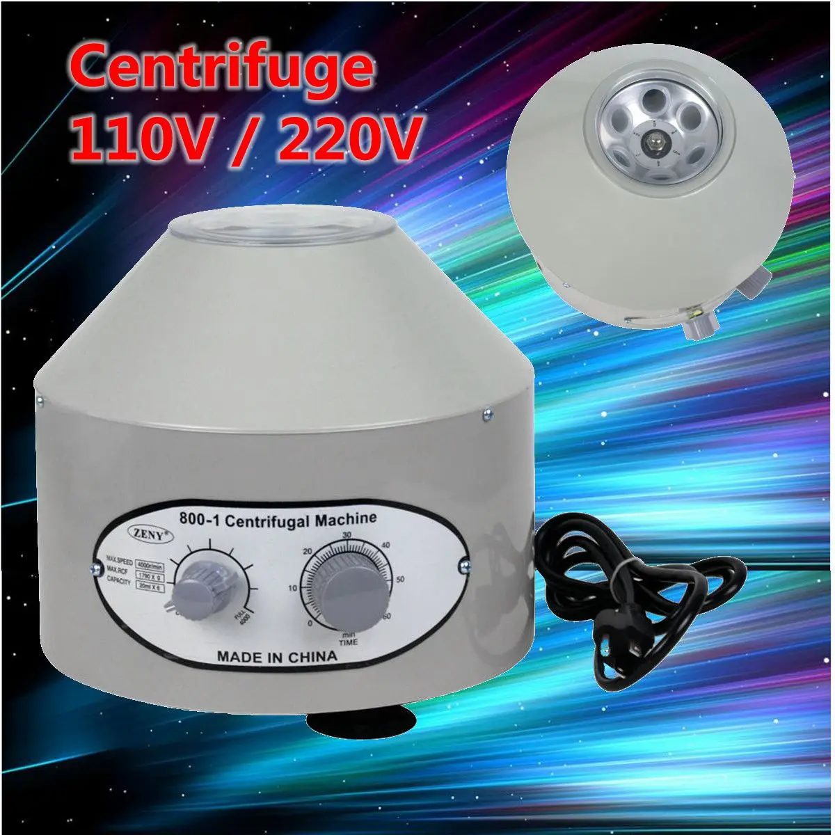 Настольная 800-1 110 V/220 V 4000 Rpm электрическая Центрифуга Лабораторная, медицинская Лабораторная центрифуга, электрическое оборудование