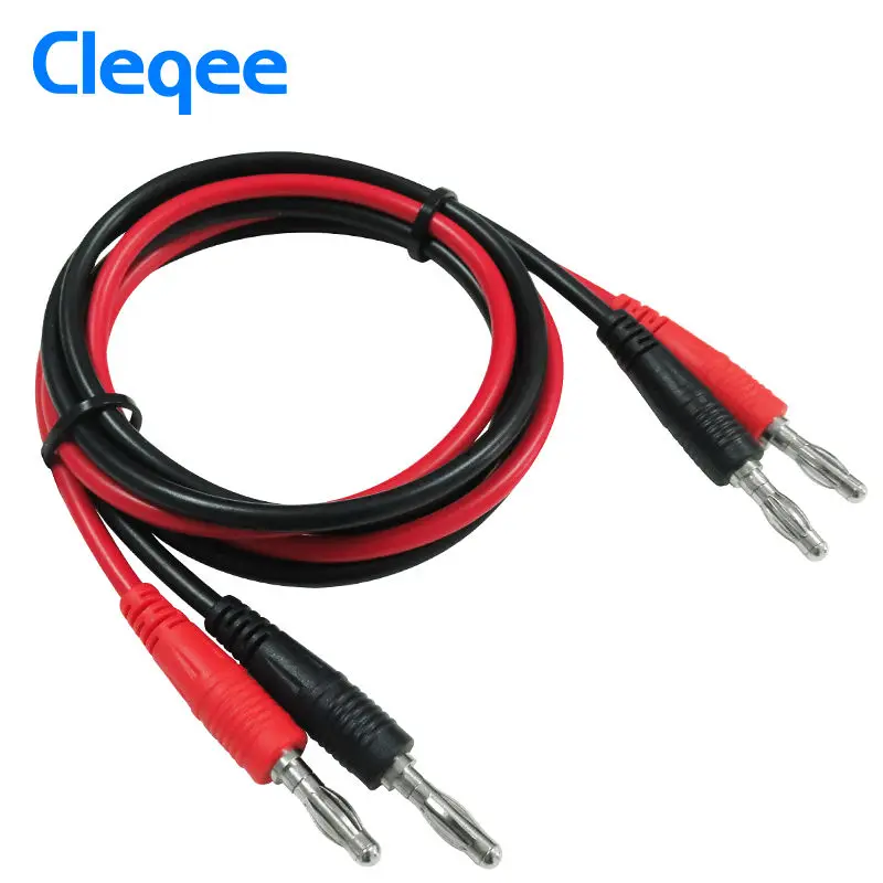 Cleqee P1041 1 комплект м 4 мм штекер банан-Банан мягкий Тестовый Кабель для домов на