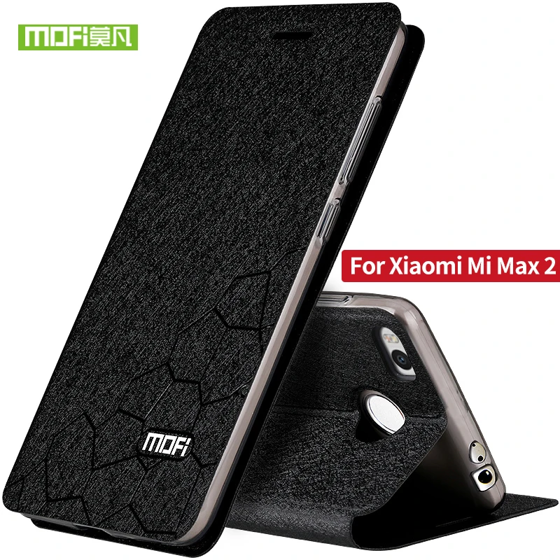 Оригинальный Mofi Телефон чехол для сяо mi Max 2 ультра тонкий раскладной Роскошные