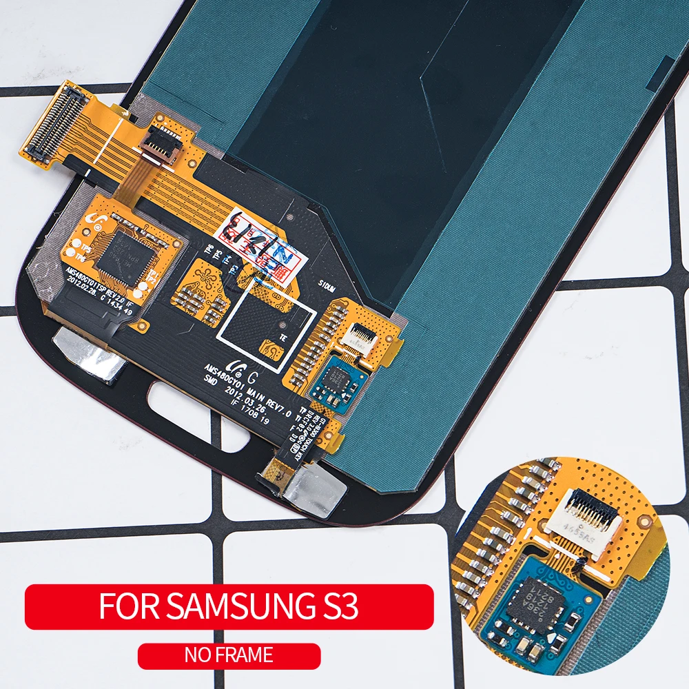 ЖК-дисплей Burn Shadow для SAMSUNG Galaxy S3 i9300 i9305 i747 i535 с сенсорным экраном и дигитайзером
