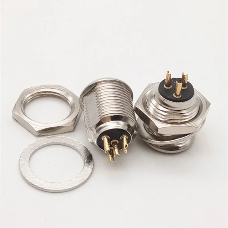 Высокое качество металлический мини 3Pin/4Pin/5Pin XLR Мужской Панель Шасси Разъем маленький XLR разъем для микрофона аудио кабель Разъем