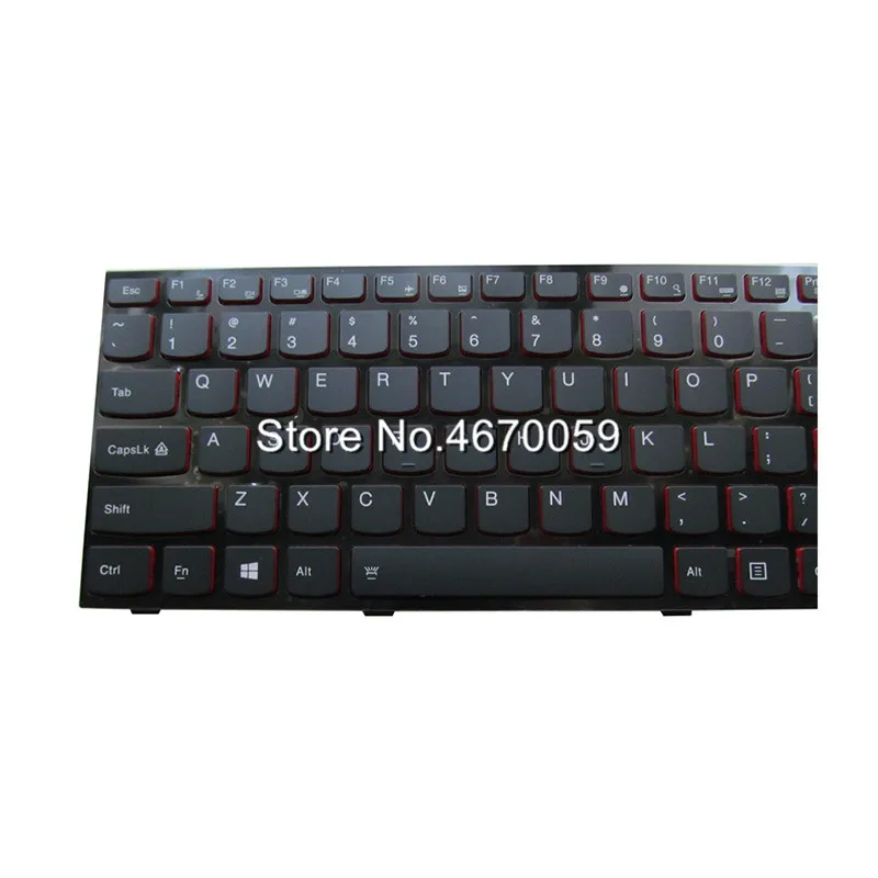 Новый красный US клавиатура для lenovo Y500 Y500NT Y510P Y500N серийные ноутбуки Подсветка