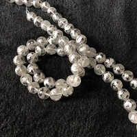 wholesale 2stringslot natural clear quartz 8mm 10mm 12mm siler dragon craved beadshand craving dragon beads