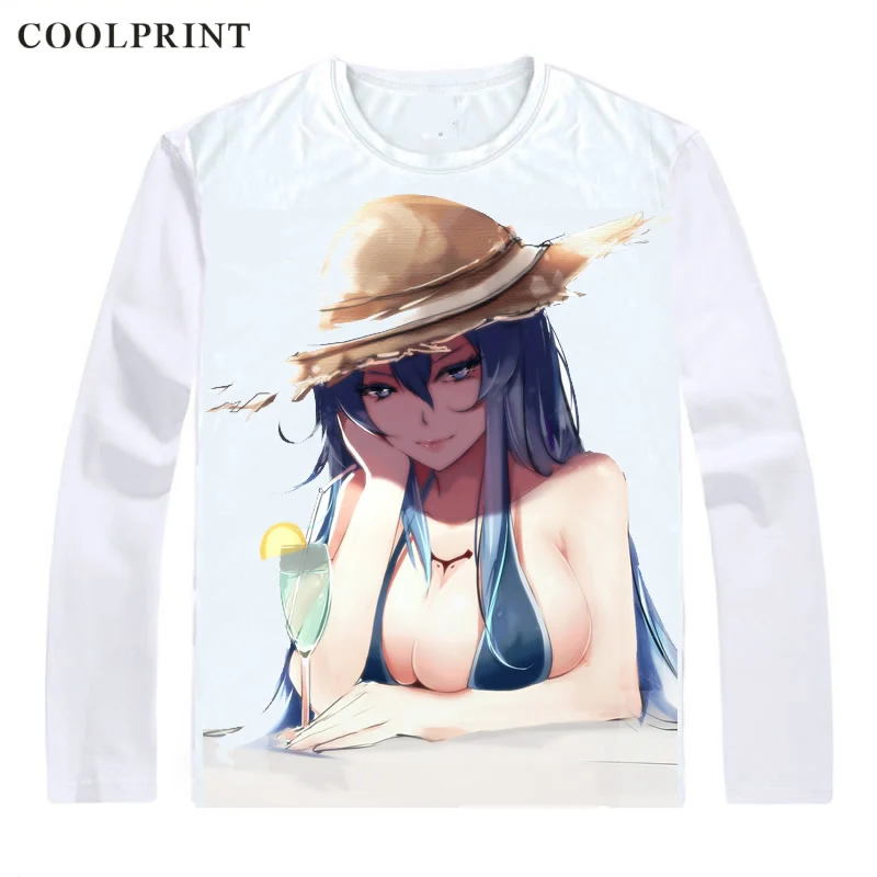 Akame Ga Kill! ga Kiru! Футболки с длинным рукавом Аниме Манга лодочкой Jaegers Kurome Esdese Esdeath