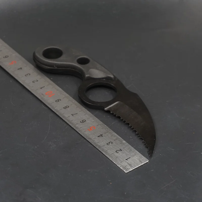 Нож Karambit с фиксированным лезвием, нож-коготь для выживания, 440C, стальной нож для кемпинга, охоты, боевых тактических ножей, инструменты для самозащиты