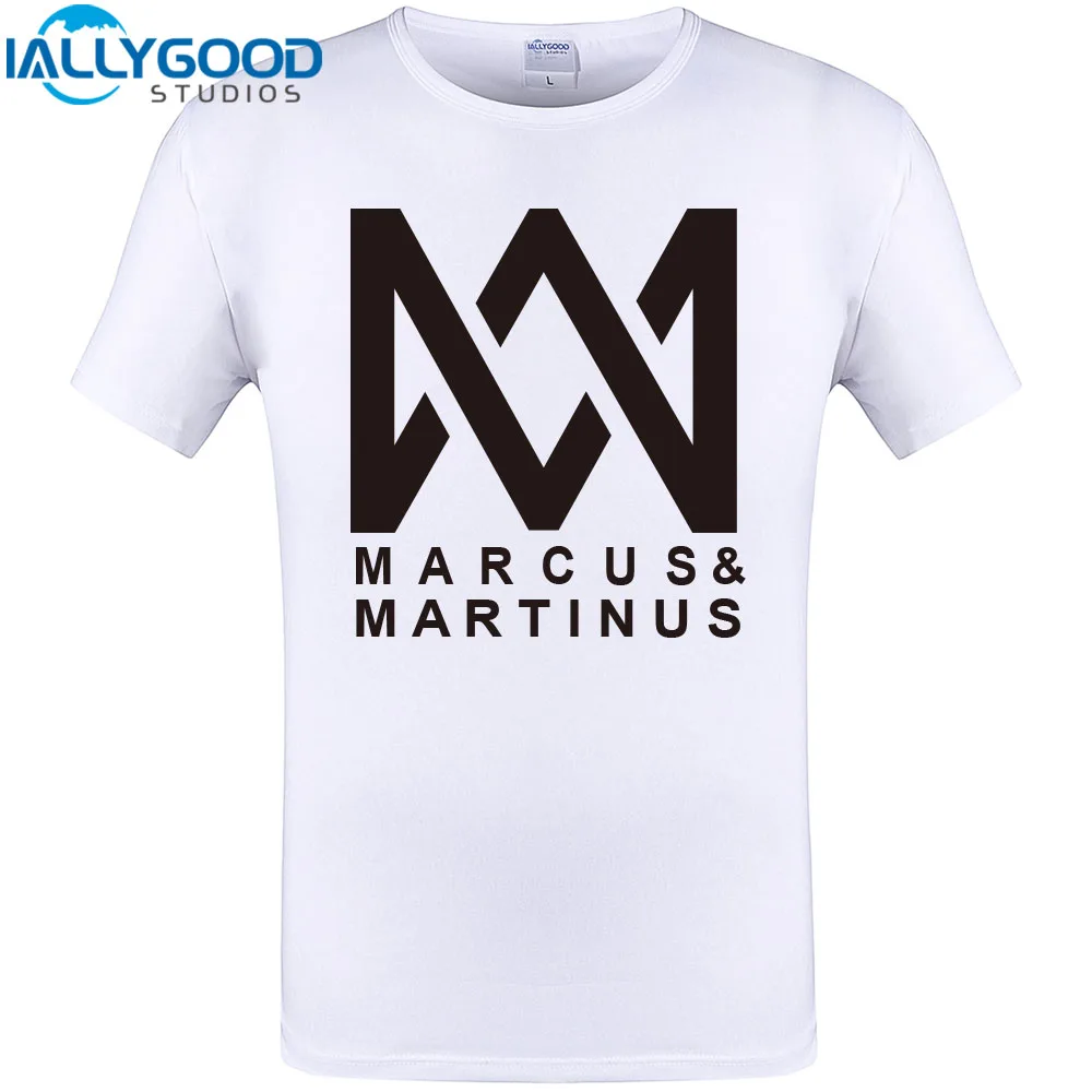 2018 летняя футболка Для мужчин Повседневное Маркус и мартинус Забавный