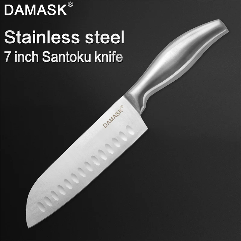 Damask набор кухонных ножей из нержавеющей стали 7cr17 6 шт. нож столовые приборы