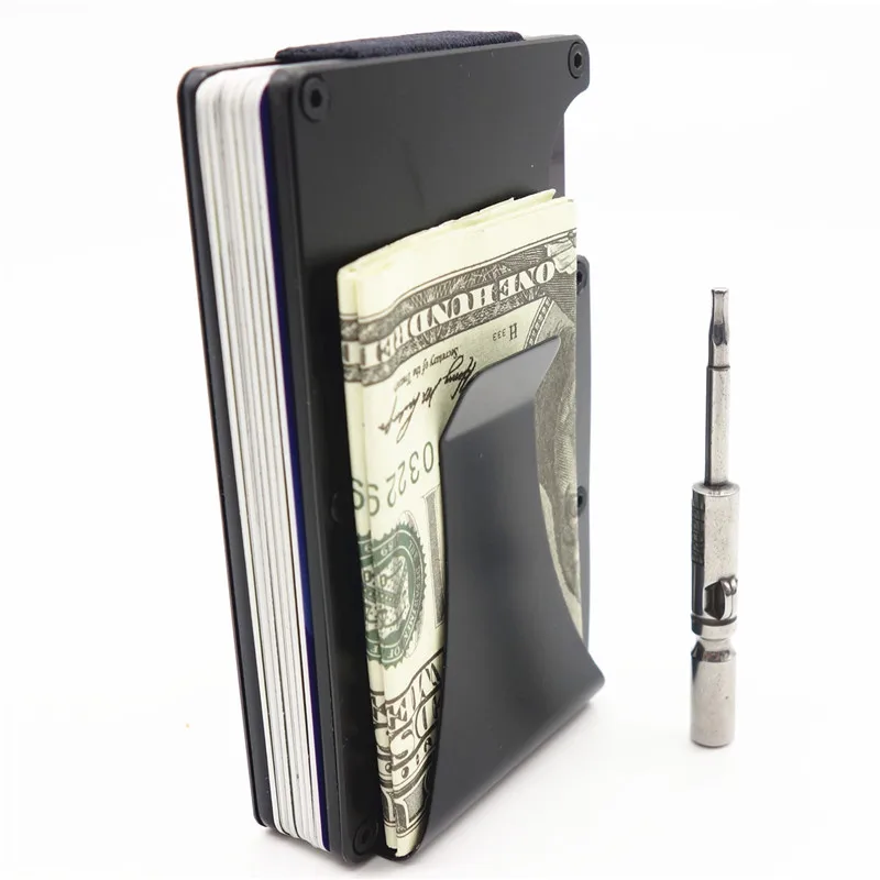 Металлический компактный кошелек для кредитных карт с технологией RFID