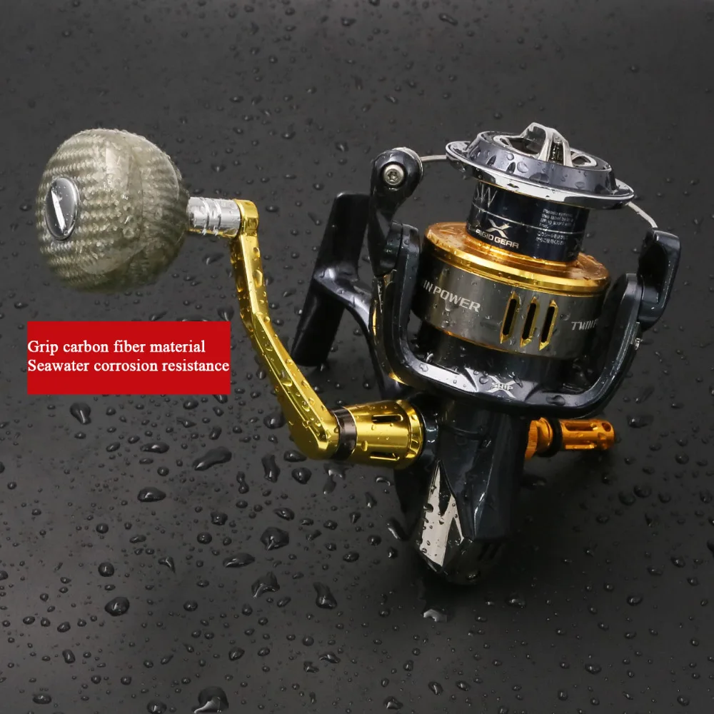SANLIKE Aluminum Alloy Fishing Reel Handle Knob for shimano reel 4000-6000 Fishing Accessories Spinning Reel Foldable Rocker
