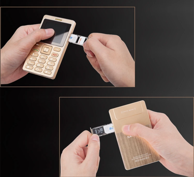 Ультратонкий мобильный телефон с кредитной картой Fsmart SATREND A10 Dual Sim GSM