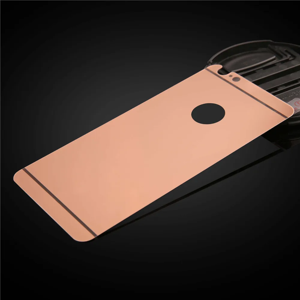 2 шт./лот спереди+ крышка Закаленное Стекло для iPhone 5 5S 6 6S Plus полное покрытие Экран протектор цветная Защитная пленка с зеркальным эффектом