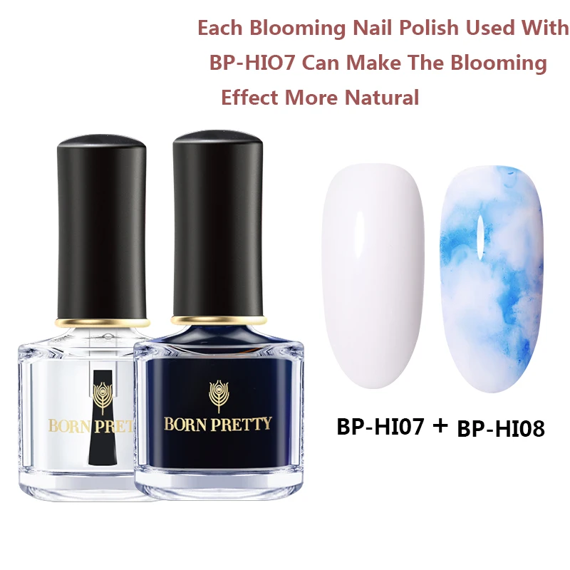 Set 8 BORN PRETTY лак для ногтей с акварельными чернилами 6 мл Smuoce Blossom лак для ногтей долговечный DIY Дизайн Маникюр - Цвет: Set 8