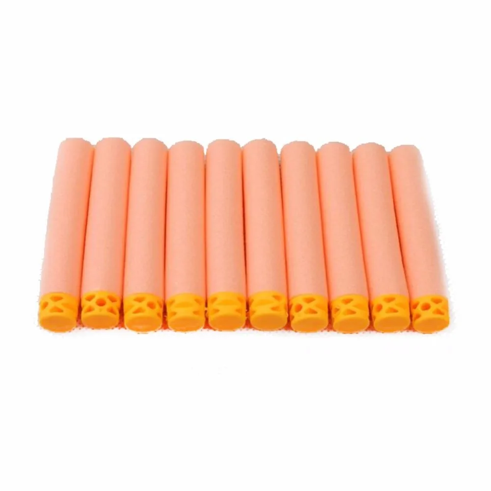 Orange Для 100 шт Nerf пули полые отверстия головки 7,2 см заправка игрушка дартс пистолет пули мягкие пули пистолет День рождения Дети подарок - Цвет: Orange