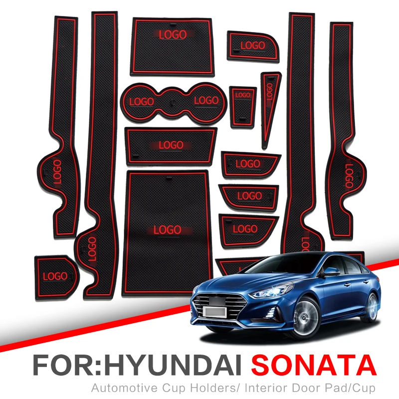 Коврики ZUNDUO для Hyundai Sonata LF YF 2011 2019 коврики дверей и подстаканников пылезащитные