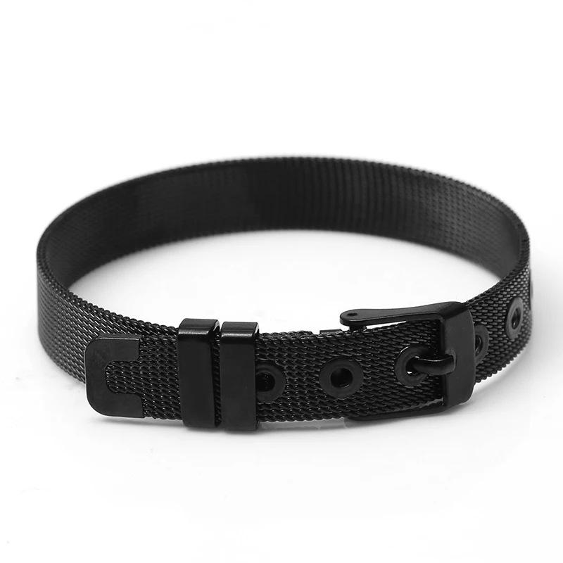 Black JCHD SEIALOY, модная сетка из нержавеющей стали, ширина 10 мм, часы, браслеты для пояса для женщин и мужчин, очаровательные бренды, сетчатый ремешок для браслетов, браслет, подарок - Окраска металла: Black JCHD