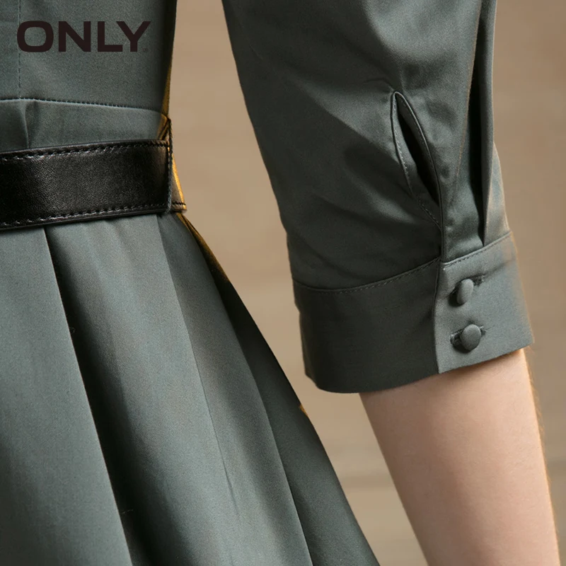 ONLY Brand 2019 NEW fashion V-Neck asymmetrical hem female dress |118107617 | Женская одежда