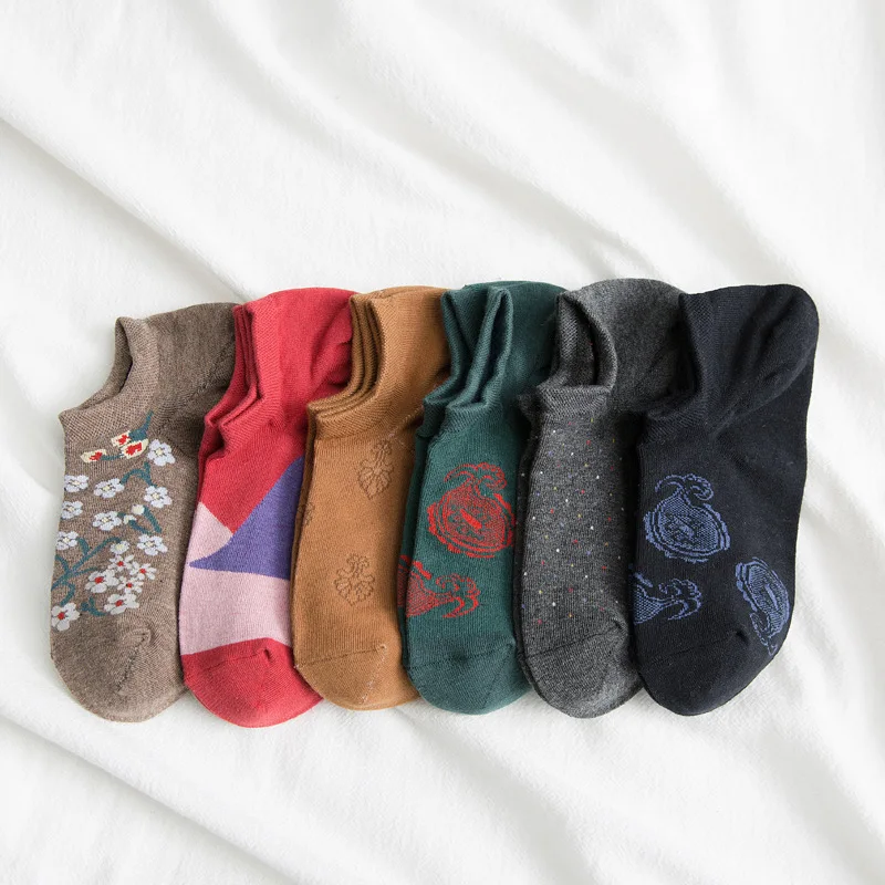 10Pairs short canister light stealth leisure color harajuku cotton man socks Europe tide restoring ancient ways ship women | Мужская