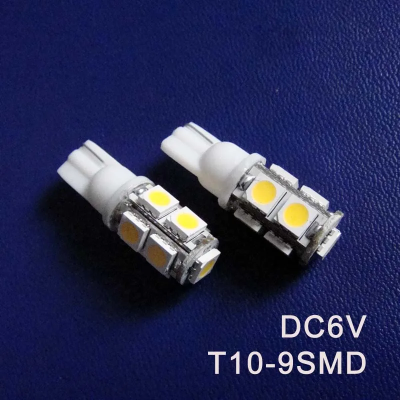 High quality DC6V 6.3V T10 w5w 194 168 501 Led Indicator light Warning Signal Caution Light Pilot Lamp free shipping 10pcs/lot | Лампы и