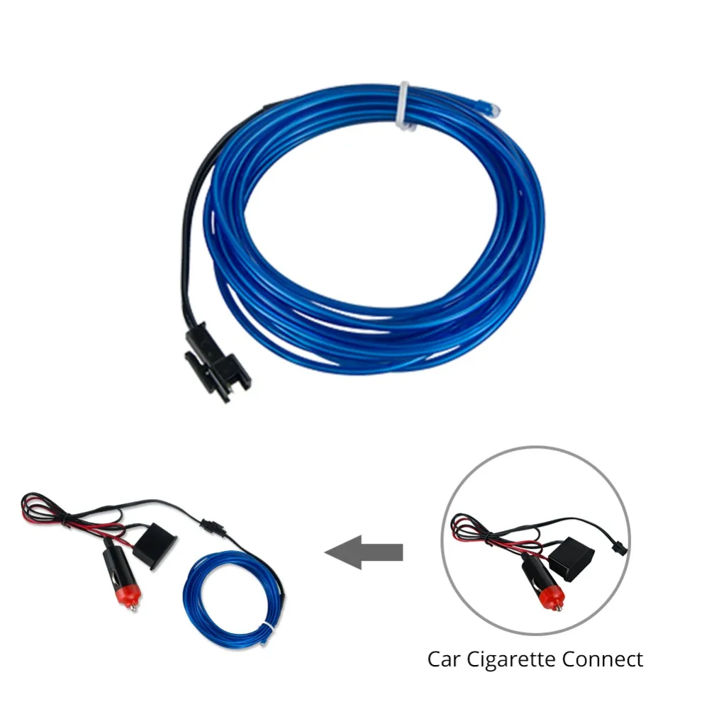 Светодиодный автомобиль для укладки синего цвета 1 м 2 3 4 5 окружающей среды