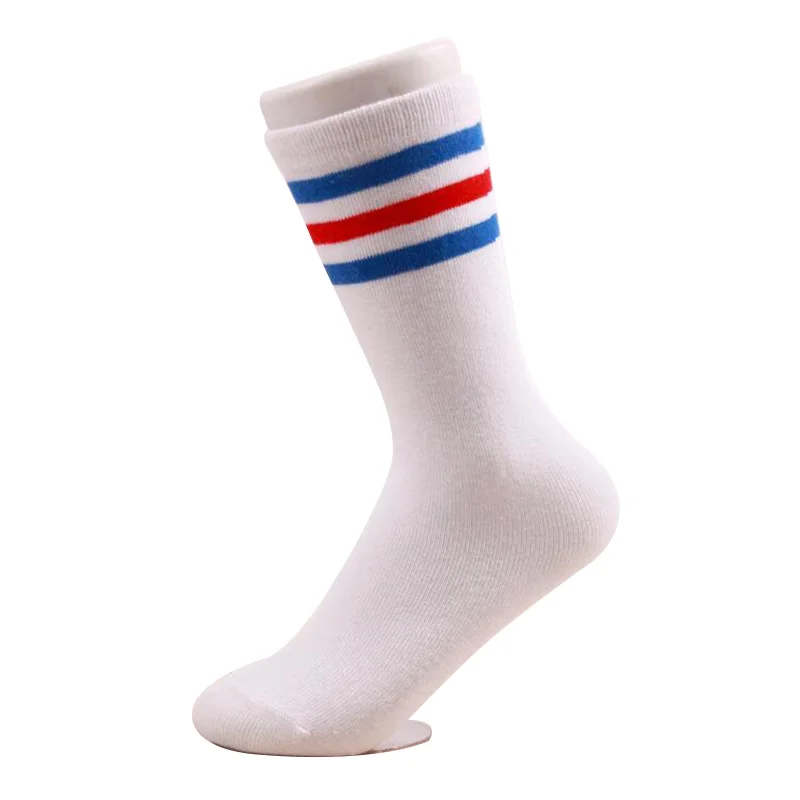 Летние детские гольфы для мальчиков хлопковые носки в футбольную полоску
