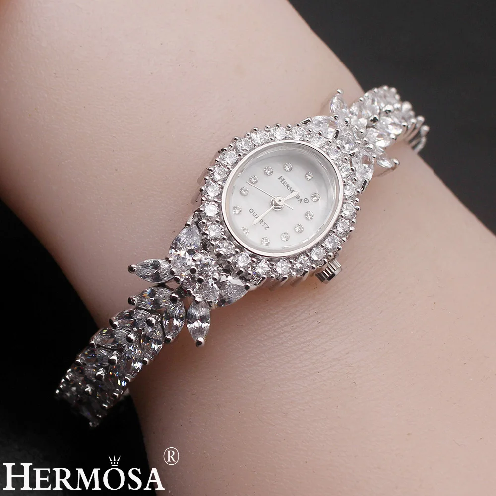 Подарок на день Святого Валентина Женские кварцевые наручные часы Whitetopaz женские