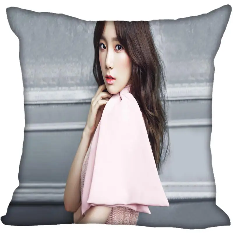 Пользовательский Taeyeon наволочки печатной площади Шелковый наволочка домашняя декоративная молния атласные наволочки(одна сторона - Цвет: 13