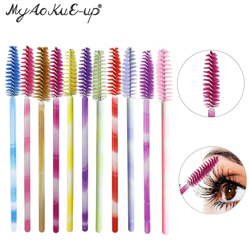 Кисти для ресниц макияжа 200 шт. наращивания палочки туши аппликатор красочная